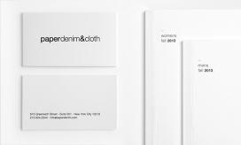 牛仔皮布艺品牌设计-众所周知的清洁经典的服装。Helvetica简约字体风格体现字体标识