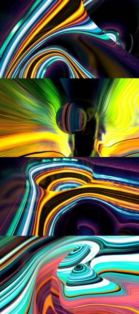 3D艺术的抽象形状-感受创造的无形的内心世界