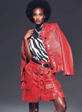 ELLE艾丽美国2015年十一月-一个强烈的动物界风格的外观印象