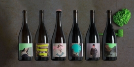 克鲁斯酒业葡萄酒香槟设计-鲜艳的色彩飞溅，散发出一种清新，青春的姿态。灵感来自克鲁斯葡萄酒公司特立独行的态度