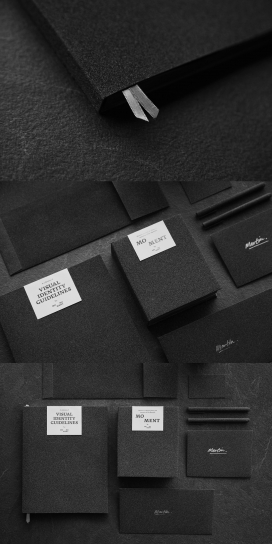 Monument-纪念碑超酷黑色视觉识别宣传册设计