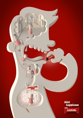 Tadelle巧克力饮食产品平面广告