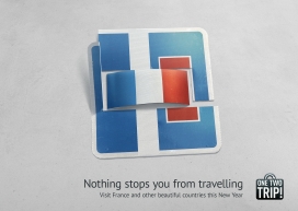 没有什么可以阻止你的旅行-OneTwoTrip平面广告