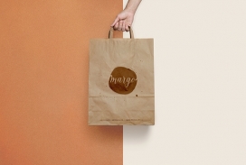 Margo-手工巧克力品牌牛皮纸包装设计。采用青铜箔作为中性色调来表达一个更加成熟的外观，精致的细节征服最苛刻的口味