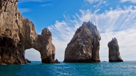 墨西哥可爱的卡波圣卢卡斯卢卡岩石峰岛屿壁纸