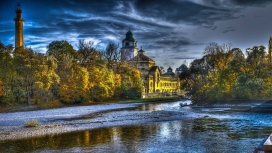 俄罗斯古堡河流壁纸