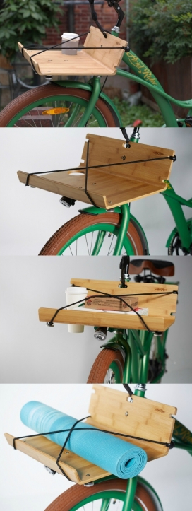 Ariel骑士C级城市载货自行车-前面的架子可以携带物品，十分适应在城市道路穿梭