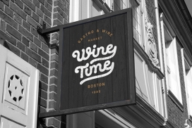 Makers Script & Sans serif复古风格的无衬线字体标志