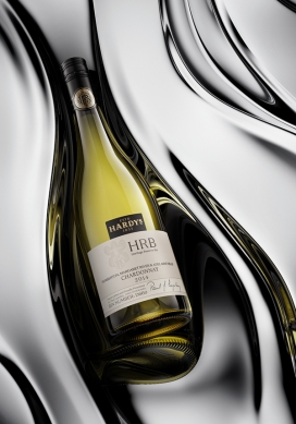 Hardy葡萄酒包装摄影-一个现代的酒广告