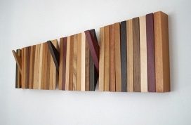 意大利Pantonia木质衣架设计-木材的自然色创造出一个色彩的交响乐