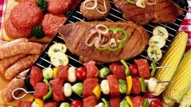 水果烧烤-高清晰烧烤料理美味美食高清下载