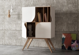 Slap furniture-对角柜子设计