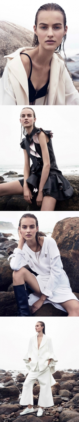 孤岸-VOGUE中国黑白色的现代风格