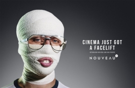 “纱布蒙面人”Cinema Nouveau电影创意平面广告