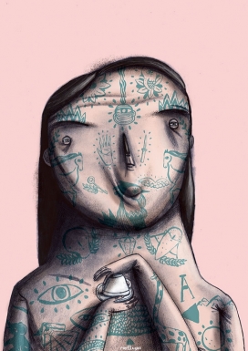 Various illustrations-变形怪异的插画