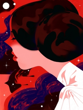 Organa-漂亮的美女插画