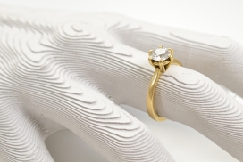 用纸张3D三维打印的戒指
