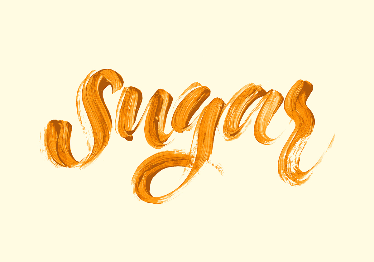 探索不同食品配料和香料做的字体---酷图编号2