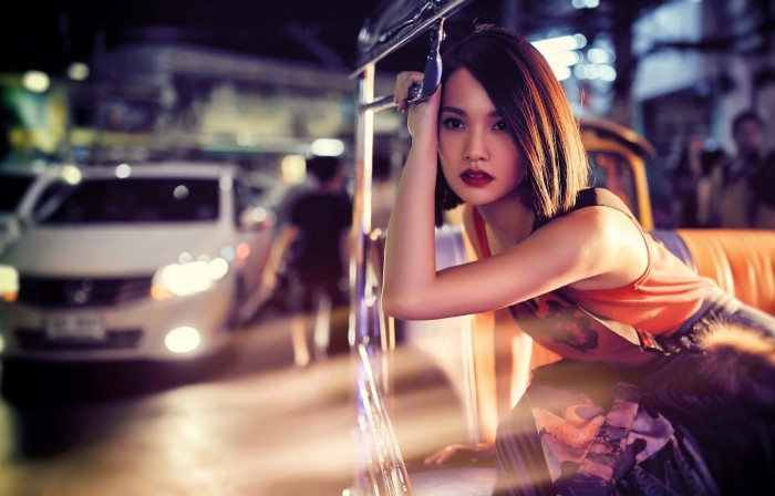 青春的节奏-杨丞琳-VOGUE时尚台湾2016年3月-朦胧的城市景观。---酷图编号2