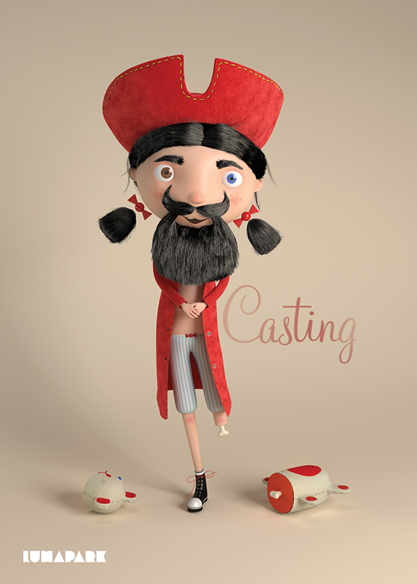 神奇的世界-Casting冒险游戏卡通女孩插画---酷图编号2