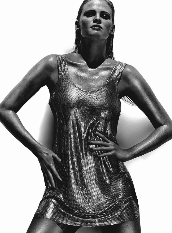 “眩光”-VOGUE时尚澳大利亚2016年4月-闪闪发光的黑白艺术人像---酷图编号3