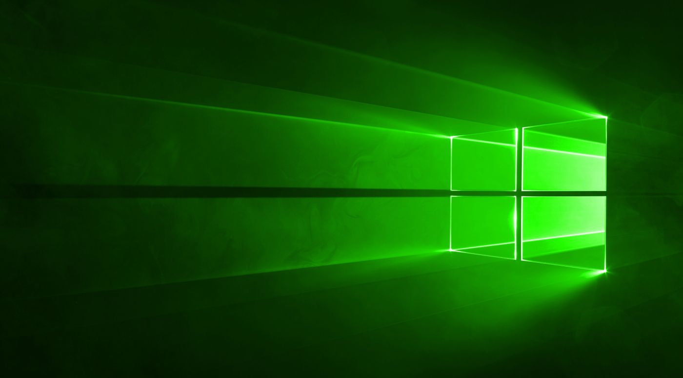 高清晰绿色windows10系统桌面壁纸 欧莱凯设计网 08php Com