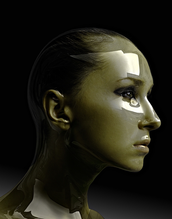 The face-玻璃晶体人图片