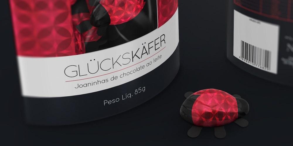 清漆烫金优雅精致的Glückskäfer Nugali巧克力---酷图编号3