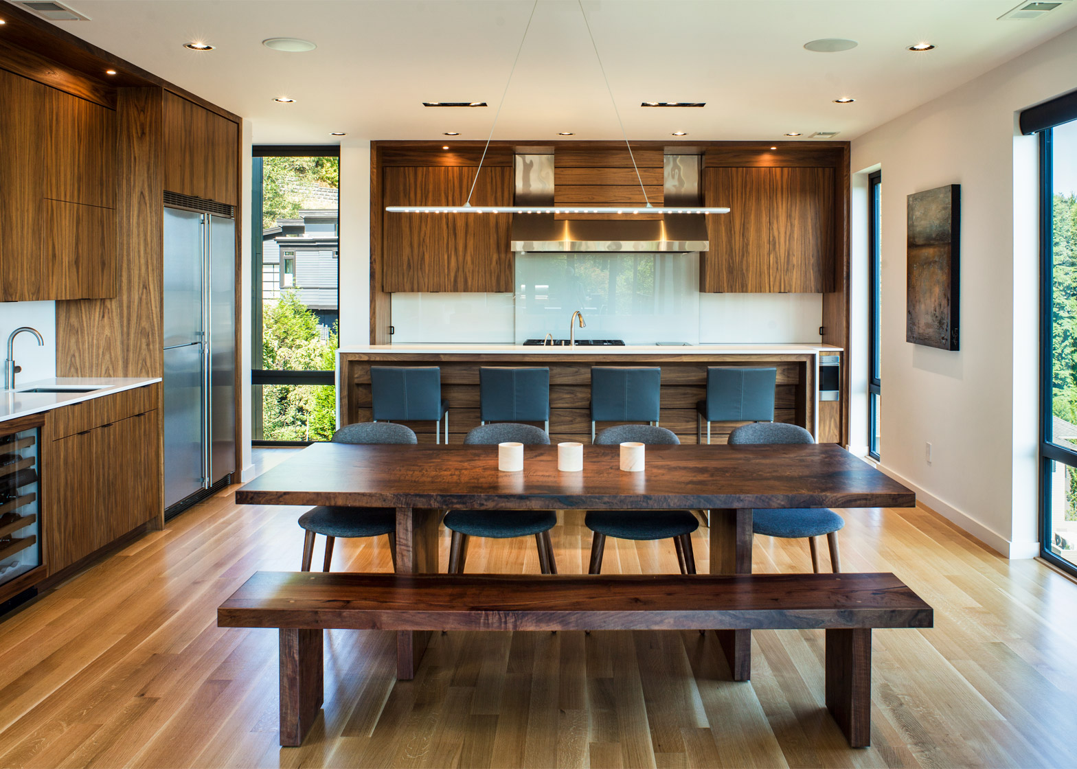 波特兰音乐世家的家-是一座带隔音排练空间的家,嵌套在一个陡峭的地段,是个不错的建筑---酷图编号1