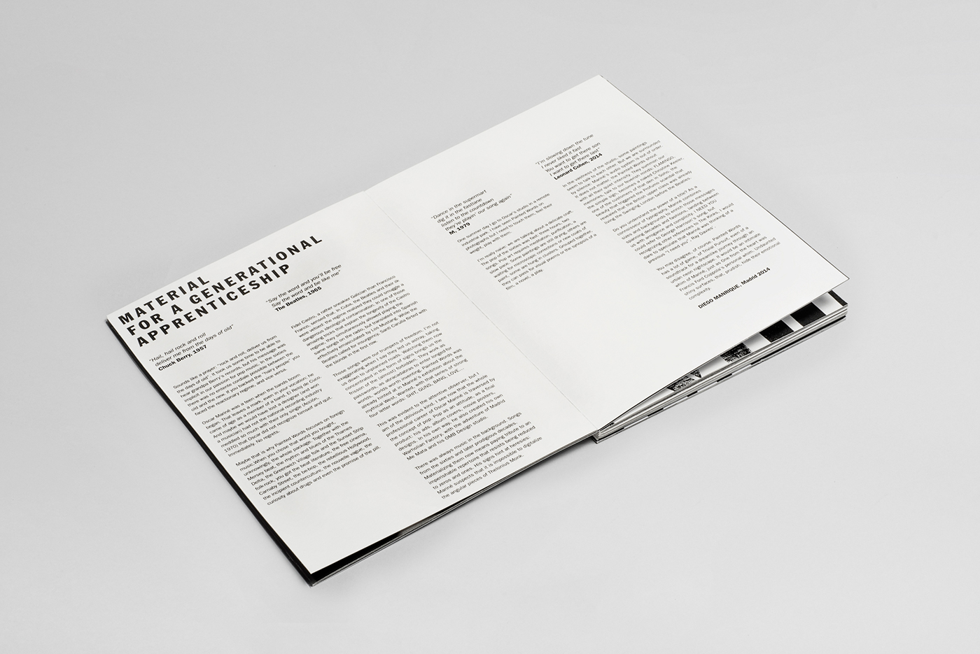 Painted Words / Oscar Mariné-黑白相间设计的宣传册---酷图编号2