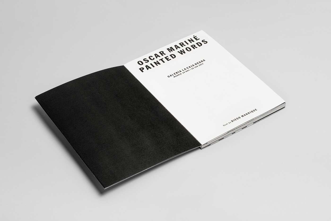 Painted Words / Oscar Mariné-黑白相间设计的宣传册---酷图编号1