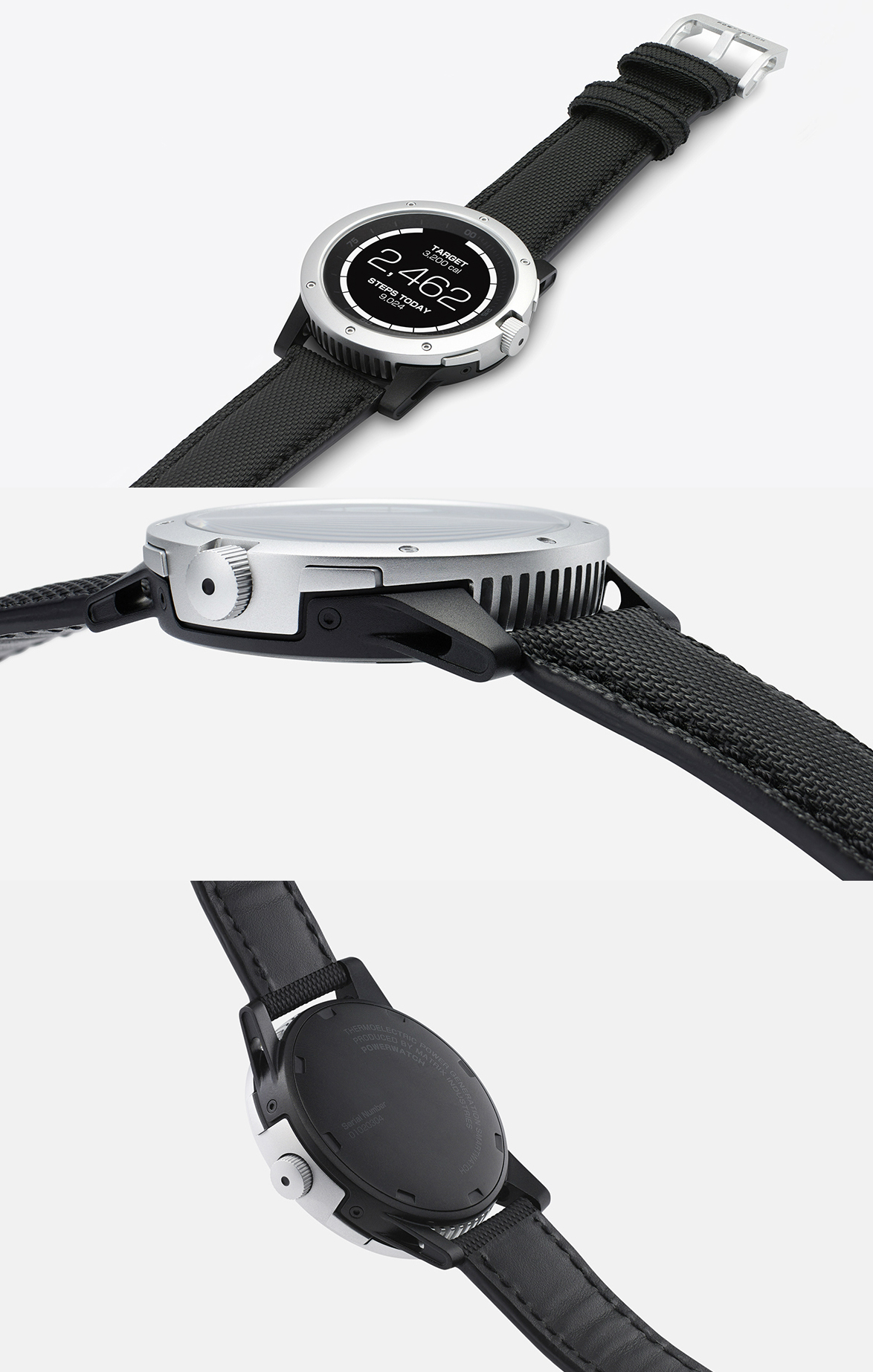 Matrix Powerwatch-由意大利设计师Andrea Ponti设计的一款开创性智能手表-采用低功耗电子产品,仅消耗身体产生的热量,无需更换电池或外部电源,其形状和结构增强了其热电工程和纳米材料---酷图编号7