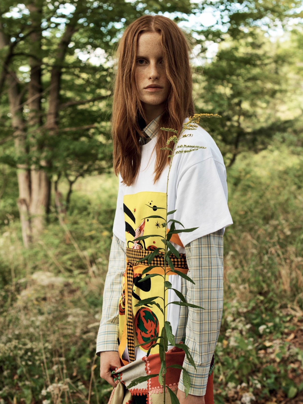 马格达莱纳的-“自由漫游”-Elle英国2017年1月图片