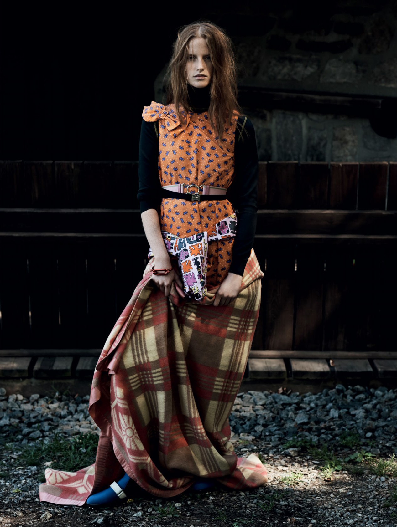 马格达莱纳的-“自由漫游”-Elle英国2017年1月---酷图编号12