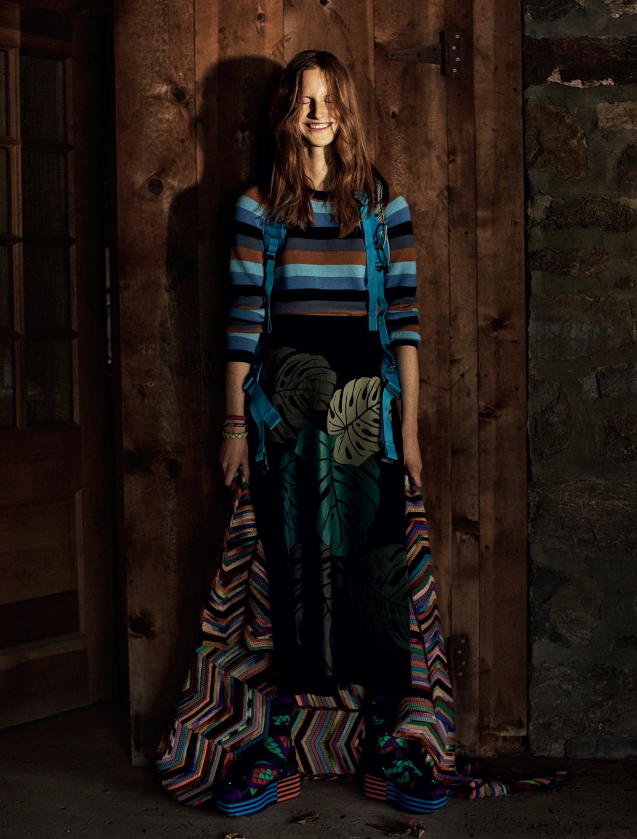 马格达莱纳的-“自由漫游”-Elle英国2017年1月---酷图编号7