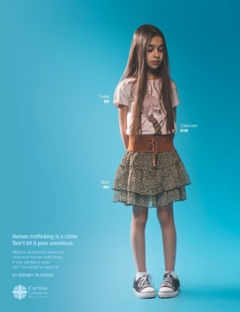 贩卖人口是犯罪，不要被忽视-Caritas公益平面广告
