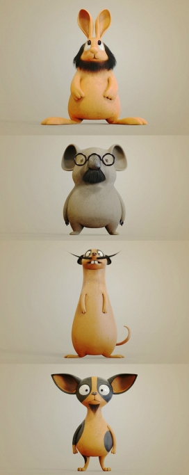 Ｈave Ａ Ｂeard-3D卡通角色设计