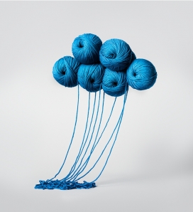 俏皮的针织毛线