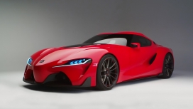 高清晰2016红色丰田超级概念跑车FT-1壁纸下载