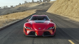 2016高清晰红色丰田超级概念跑车FT-1壁纸下载