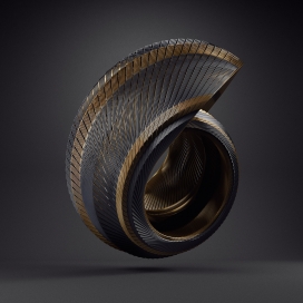 节奏快的云纹灵感的艺术作品