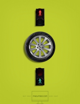 买入快， 非常快-Pneufree平面广告