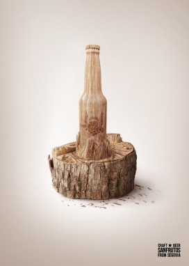 Sanfrutos啤酒平面广告