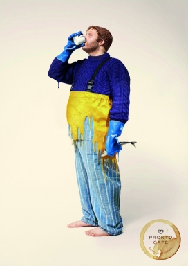 Pronto Cafe咖啡饮料平面广告