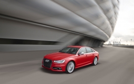 高清晰红色奥迪S6汽车壁纸