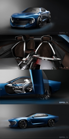 OPEL MANTA -欧宝曼塔复兴两风格概念汽车设计