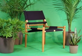 Safari的木质帆布椅子