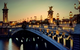 法国巴黎亚历山大三世塞纳河桥