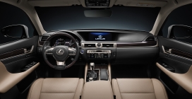 不被束缚的格局，独有一番锦绣气象-高清晰雷克萨斯GS汽车内饰壁纸