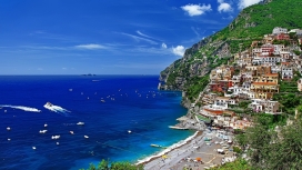 壮观的希腊海岸角